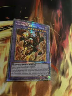 Yugioh! Alba-Lenatus The Abyss Dragon (DIFO-EN035) 1st Ed Starlight Rare NM/M - Image 2