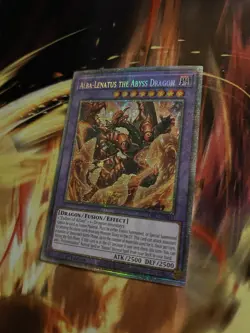 Yugioh! Alba-Lenatus The Abyss Dragon (DIFO-EN035) 1st Ed Starlight Rare NM/M - Image 3
