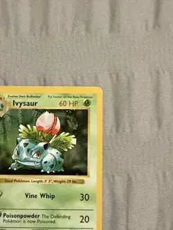 Pokemon Card Shadowless Ivysaur Base Set Non Holo Uncommon 30/102 WOTC - Image 5