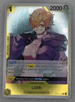 One Piece TCG Cards - X2 - OP13-113 Lilith - Rare - Eng - Near Mint Pack Fresh! - Image 2