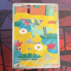 Pokemon Dreepy ASC 247/217 Rare Holo Basic Petty Grudge Bite Card - Image 1