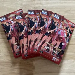ONE PIECE Card Game EB-03 Heroines Edition Sleeved Booster Pack LOT OF 5 Sealed - Image 1