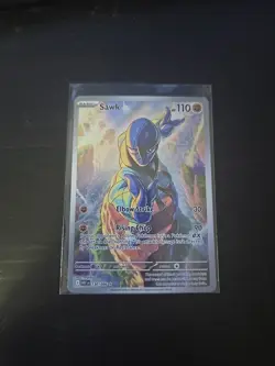 Pokemon Card Sawk 130/086 White Flare Illustration Rare NM - Image 1