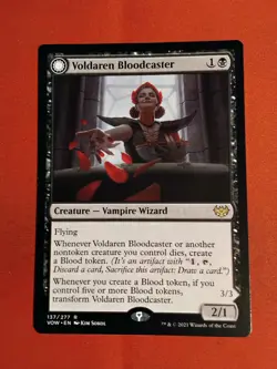 Voldaren Bloodcaster // Bloodbat Summoner - Innistrad: Crimson Vow #137/277 MTG - Image 1