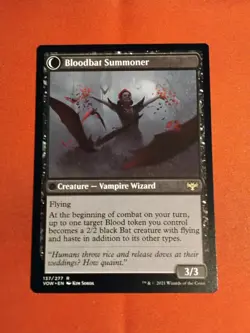 Voldaren Bloodcaster // Bloodbat Summoner - Innistrad: Crimson Vow #137/277 MTG - Image 2