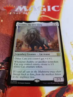 Mtg. Arahbo, the First Fang. Foil. Foundations. Pack Fresh - Image 1