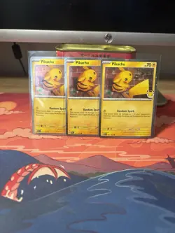 Pikachu 051 /162 Stamped 2026 Pokemon Day 30 Promo TCG - NM (x3) - Image 1