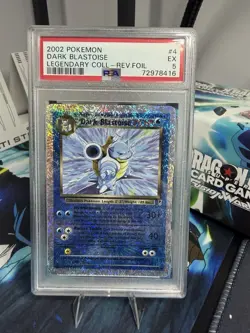 2002 Pokemon Dark Blastoise Reverse Holo #4/110 Legendary Collection - PSA 5 - Image 1