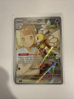 Pokemon TCG Lillie's Ribombee Card Journey Together Illustration, 164/159 - Image 1