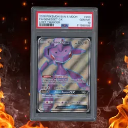 Pokemon Lost Thunder GENESECT GX 204/214 PSA 10 - Image 1