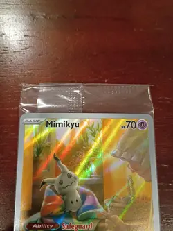 SEALED Pokemon Mimikyu SVP 075 - Holo Black Star Promo - Image 2