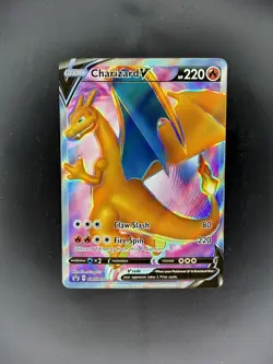Pokemon {Charizard V} SWSH050 Full Art Holo Black Star Promo - Image 1