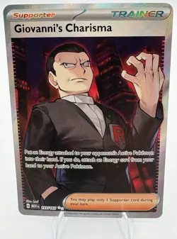 Giovanni's Charisma SR 197/165 Ultra Rare Pokemon Scarlet & Violet 151 - Image 1