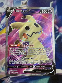 Pokemon TCG Mimikyu V Sword & Shield - Battle Styles 148/163 Holo Full Art - Image 1
