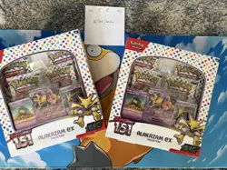 Pokemon TCG Scarlet and Violet - 151 Alakazam ex Collection Box - 4 Packs - Image 1