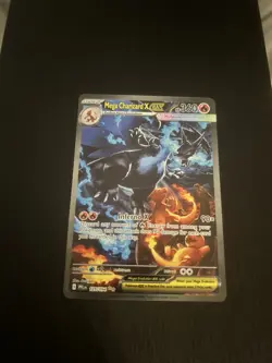 Mega Charizard X EX SIR 125/094 Phantasmal Flames Full Art Pokemon TCG NM - Image 1