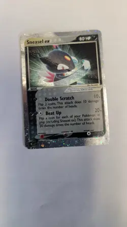 Pokemon TCG Sneasel ex EX Ruby & Sapphire 103/109 Holo Ultra Rare HP CREASE - Image 1