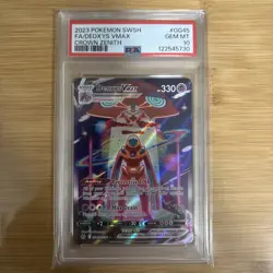2023 POKEMON SWORD & SHIELD CROWN ZENITH #GG45 FULL ART/DEOXYS VMAX PSA 10 - Image 1