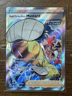 Rapid Strike Style Mustard TG27/TG30 Pokemon TCG Brilliant Stars Full Art NM - Image 1