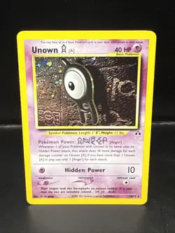 Pokemon TCG - Unown A - 14/75 - Rare - Holo - Neo Discovery - Image 1