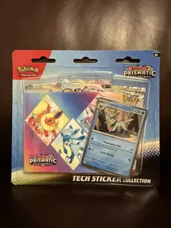 Pokemon TCG Prismatic Evolutions Tech Sticker Sylveon Leafeon Glaceon New Sealed - Image 2