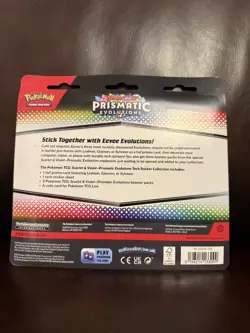 Pokemon TCG Prismatic Evolutions Tech Sticker Sylveon Leafeon Glaceon New Sealed - Image 4