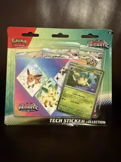 Pokemon TCG Prismatic Evolutions Tech Sticker Sylveon Leafeon Glaceon New Sealed - Image 5