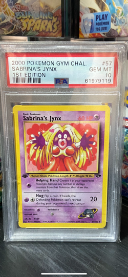 Pokemon Gym challenge 1st edition Sabrina’s Jynx PSA 10 - Image 1