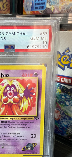 Pokemon Gym challenge 1st edition Sabrina’s Jynx PSA 10 - Image 3