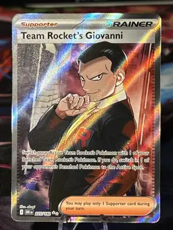 2025 POKEMON DRI EN-DESTINED RIVALS 225 TEAM ROCKET'S GIOVANNI ULTRA RARE NM/M - Image 1