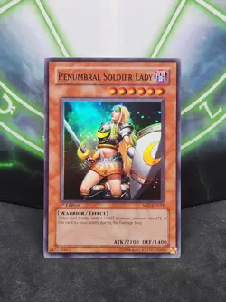 Yugioh Penumbral Soldier Lady SOD-EN033 Super Rare 1st Edition NM - Image 1