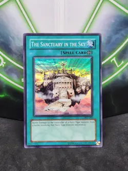 Yugioh The Sanctuary in the Sky AST-042 Super Rare NM - Image 1