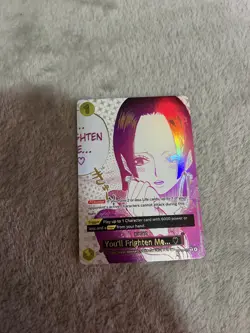 One Piece TCG OP14-118 ALT ART You'll Frighten Me...The Azure Sea's Seven SP Boa - Image 1