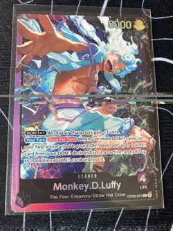 One Piece TCG Monkey D Luffy OP09-061 Leader Alt Art Starter Deck 26 - Image 1