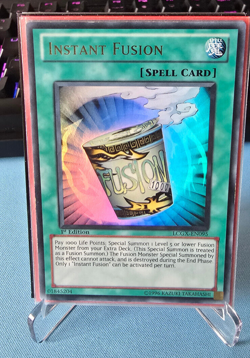 Instant Fusion LCGX-EN095 Ultra Rare 1st Edition LP Yugioh Card - Image 1