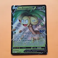 Alolan Exeggutor SWSH225 Promo Pokemon card Holo Rare Black star sword & shield - Image 1