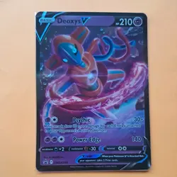 Deoxys V SWSH266 Back Star Rare Holo Pokemon Card Swsh Near mint - Image 2