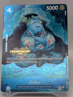 One Piece Card Game Jinbe (Bandai Fest 23-24) P-030 Promo CHAMPIONSHIP STAMP - Image 1