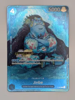 One Piece Card Game Jinbe (Bandai Fest 23-24) P-030 Promo CHAMPIONSHIP STAMP - Image 2