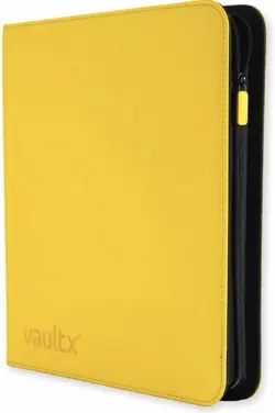 Vault X 4 Pocket Trading Card Zip Binder, 160 Cards, Premium Exo-Tec - Yellow - Image 1