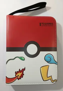 New TCGAMES Pokemon 440 Pocket Card Binder 4-Pocket Zipper Album 3-Ring 55 Pages - Image 1