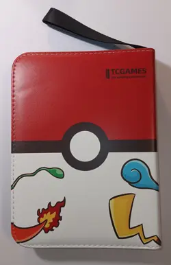 New TCGAMES Pokemon 440 Pocket Card Binder 4-Pocket Zipper Album 3-Ring 55 Pages - Image 2