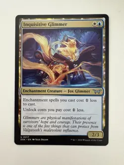 Inquisitive Glimmer MTG Magic the Gathering Card NM Near Mint DSK - Image 1