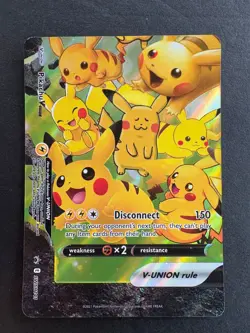 Pikachu V-Union Sword & Shield Promo SWSH141 Pokemon Card - Image 1