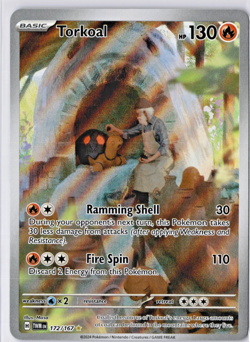 Torkoal 172/167 TWM Twilight Masquerade Illustration Rare NM Art Pokemon Card - Image 1