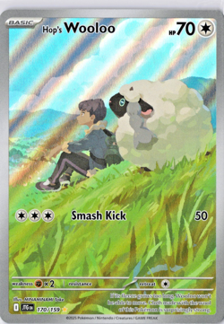 Hop's Wooloo 170/159 JTG Journey Together NM Mint Pokemon Card Illustration Rare - Image 1