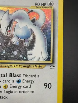 Pokemon Lugia Holo Rare Card 9/111 Neo Genesis HP + - Image 2