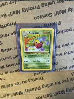 Weepinbell 64/130 Base Set 2 Uncommon Pokemon Card Near Mint NM - Image 1