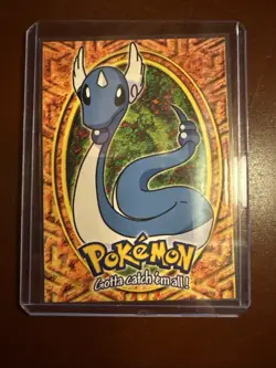 11 DRAGONAIR DIE-CUT Black Logo Pokemon Topps TV Animation Edition Card 1999 - Image 3