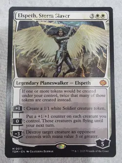 Magic the Gathering: Elspeth, Storm Slayer Tarkir: Dragonstorm Regular - Image 1